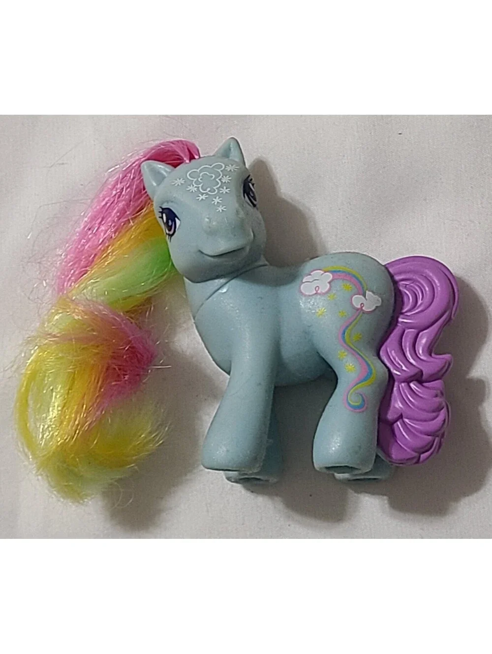 2008 My Little Pony Rainbow Dash Figure Sz 3.25x2.75 Hasbro McDonalds Multicolor
